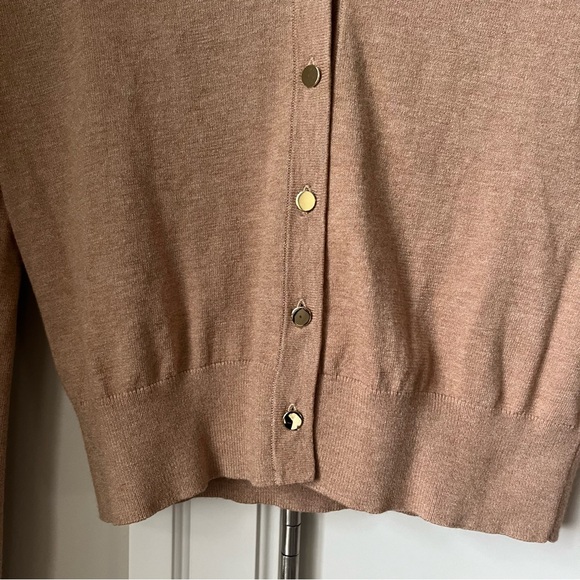BABATON Parasol Tan V-Neck Button-Up Cardigan Sweater - Picture 7 of 9